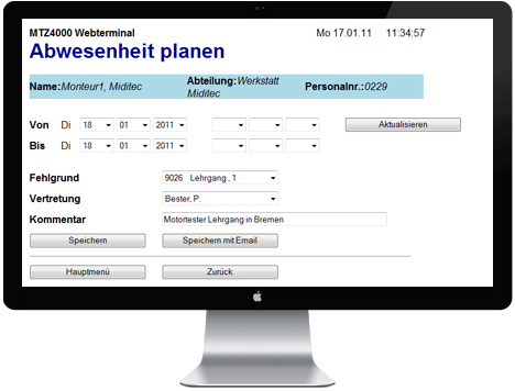 Flughafen Zeiterfassung - Abwesenheitsantrag Flughafen Zeiterfassung - Abwesenheitsantrag