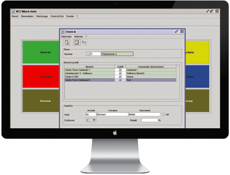 Hotel-Zutrittskontrolle - Check-In