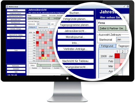 Industrie - Zeiterfassung Webterminal